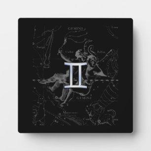 Chrome zoals Gemini Zodiac Sign on Hevelius 1690 Fotoplaat