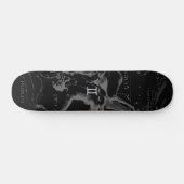 Chrome zoals Gemini Zodiac Sign on Hevelius 1690 Skateboard (Horizontaal)