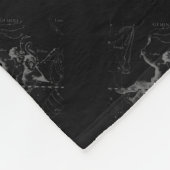 Chrome zoals Gemini Zodiac Sign on Hevelius Fleece Deken (Hoek)