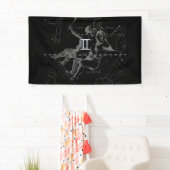 Chrome zoals Gemini Zodiac Sign on Hevelius Spandoek (Insitu)