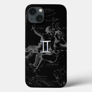 Chrome zoals Gemini Zodiac Symbol op Hevelius iPhone 13 Hoesje