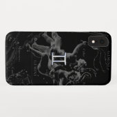 Chrome zoals Gemini Zodiac Symbol op Hevelius Case-Mate iPhone Case (Achterkant (horizontaal))