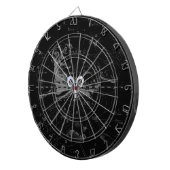 Chrome zoals het Zodiac-symbool van Aries op Hevel Dartbord (Voorkant Rechts)