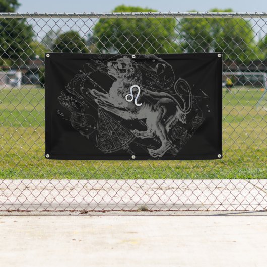 Chrome zoals Leo Zodiac Sign op Hevelius Spandoek (Insitu)