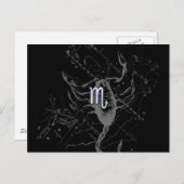 Chrome zoals Scorpio Zodiac Sign on Hevelius 1690 Briefkaart (Voorkant / Achterkant)