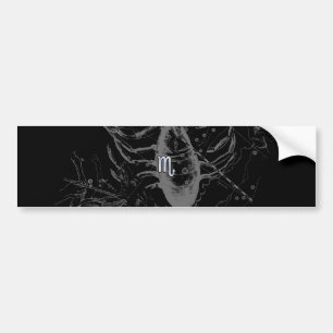 Chrome zoals Scorpio Zodiac Sign on Hevelius 1690 Bumpersticker