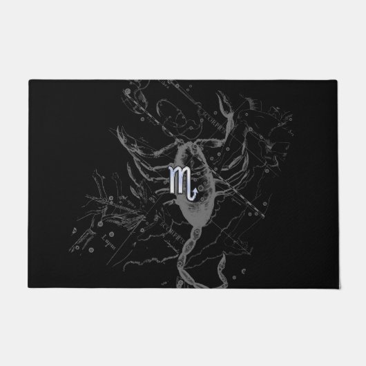 Chrome zoals Scorpio Zodiac Sign on Hevelius 1690 Deurmat (Voorkant)