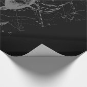 Chrome zoals Scorpio Zodiac Symbol op Hevelius Cadeaupapier (Hoek)