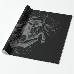 Chrome zoals Taurus Zodiac op Hevelius Black Cadeaupapier