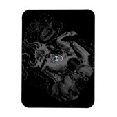Chrome zoals Taurus Zodiac Sign on Hevelius Magneet (Verticaal)