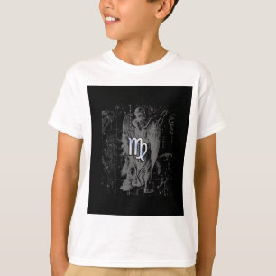 Chrome zoals Virgo Zodiac Sign on Black Hevelius T-shirt