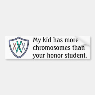 Chromosome eerstudent bumpersticker