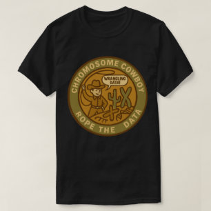 Chromosoom Cowboy Lasseert de Data als een Pro </s T-shirt