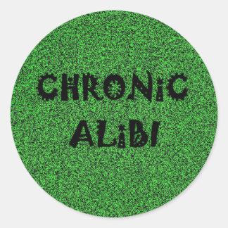 Chronic Alibi-sticker Ronde Sticker