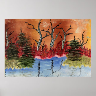 Chronic Damage "Arlington Pond" Org. Kunst Poster