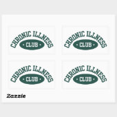 Chronic Illness Club Sticker, Disability Awareness Rechthoekige Sticker (Vel)