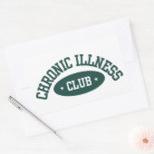 Chronic Illness Club Sticker, Disability Awareness Rechthoekige Sticker (Envelop)