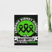 Chronic Kidney Disease Is A Daily Battle Ckd Aware Kaart (Voorkant)