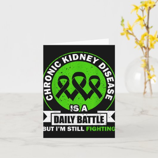 Chronic Kidney Disease Is A Daily Battle Ckd Aware Kaart (Gele Bloem)