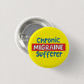 Chronic Migraine-patiënt pincode sensibilisering Ronde Button 3,2 Cm (Voorkant /achterkant)