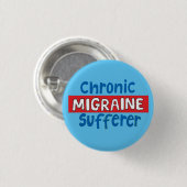 Chronic Migraine-patiënt pincode sensibilisering Ronde Button 3,2 Cm (Voorkant /achterkant)
