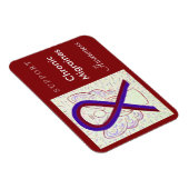 Chronic Migraines Awareness Ribbon Angel Magnets Magneet (Rechterzijde)