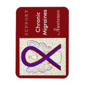 Chronic Migraines Awareness Ribbon Angel Magnets Magneet (Verticaal)