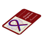 Chronic Migraines Awareness Ribbon Angel Magnets Magneet (Linkerzijde)
