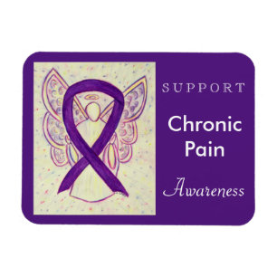 Chronic Pain Awareness Ribbon Angel Custom Magnet Magneet