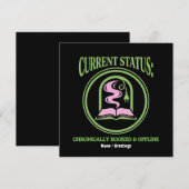 Chronically Booked & Offline Analog Reading Escape Kaart (Voorkant / Achterkant)