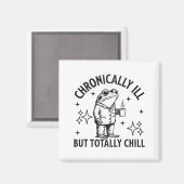 Chronically Ill Funny Frog Chronic Pain & Illn Magneet (Voorkant / Achterkant)
