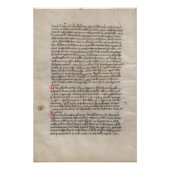 Chronicle Medieval Manuscript Anent Historisch Perfect Poster (Voorkant)