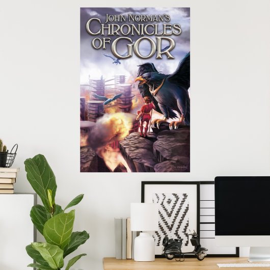Chroniques de Gor Poster - Tarnsman de Gor (Bureau à domicile)