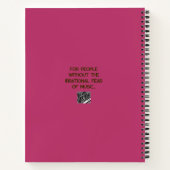 Chroniques d'écriture de chansons | Cahier de note (Dos)