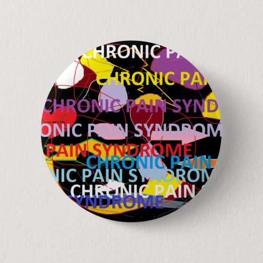 Chronisch pijnsyndroom ronde button 5,7 cm (Voorkant)