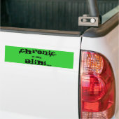 Chronische Bumpersticker (Op Truck)