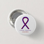 Chronische migraines Awareness Ribbon Button Pins (Voorkant /achterkant)