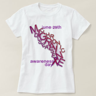 Chronische migraineziekte - Word bromble Awareness T-shirt