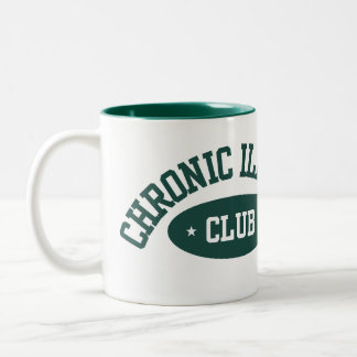 Chronische Ziekte Club Mok, Schattig Cadeau voor S Tweekleurige Koffiemok