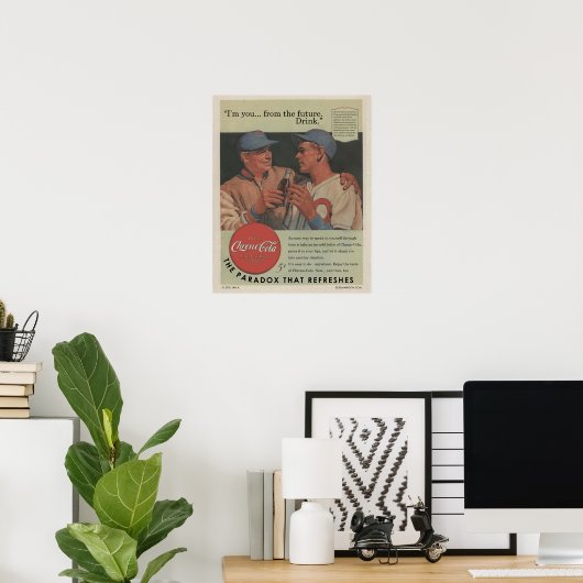 Chrono-Cola Baseball Ad Print (Thuiskantoor)