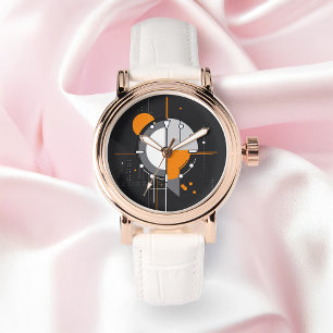 ChronoCore Abstracte minimalistische technische ge Horloge