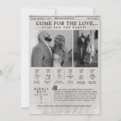 Chronologie de la Faire-part de mariage photo du j (Dos)