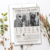 Chronologie de la Faire-part de mariage photo du j