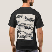 Chronologie de l'aviation : T-shirt d'aéronef embl (Dos)