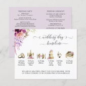 Chronologie et programme du Mariage violet et viol (Devant / Derrière)