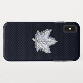 Chroom als een aple lef op koolstofvezel Case-Mate iPhone case (Achterkant (horizontaal))