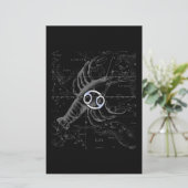 Chroom als kankerdierentuin op Hevelius Briefpapier (Staand voorkant)