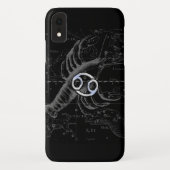 Chroom als kankerdiersymbool op Hevelius Case-Mate iPhone Case (Achterkant)