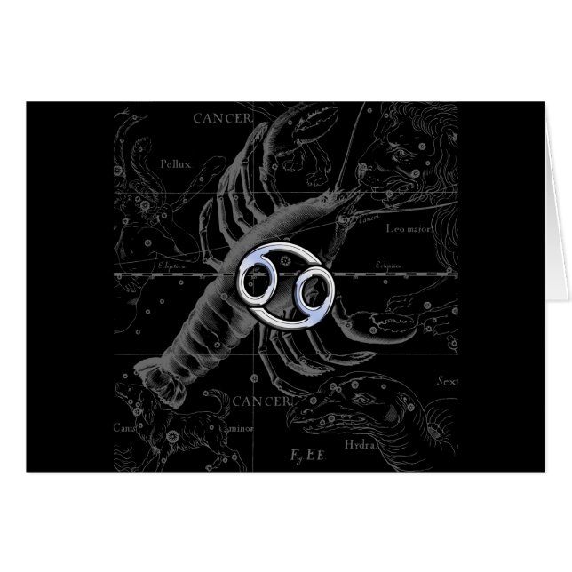 Chroom als kankerteken op Hevelius Engraving (Voorkant Horizontaal)