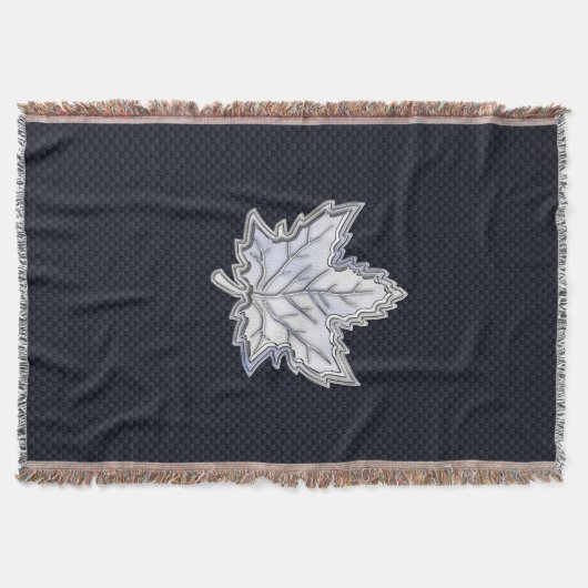 Chroom als leder van een aple op koolstofvezel afd deken (Voorkant)